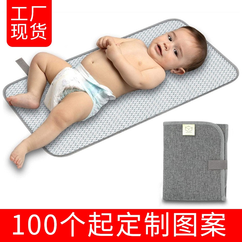 Cross-Border Factory Baby Portable Changing Pad Waterproof Diaper Bag Pad Baby Mommy Bag Baby Changing Pad